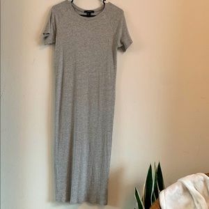 Forever 21 Gray Knitted Tee Dress